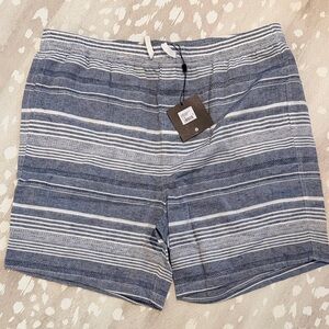 NWT JOES MENS CHARLIE Striped Blue and White Shorts